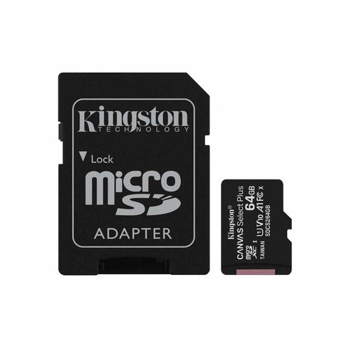 Kingston 64GB microSDXC Class 10 Flash Memory Card